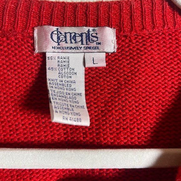 ELEMENTS Women’s button down cardigan sz L fun patchwork colorful beaded - Picture 2 of 8